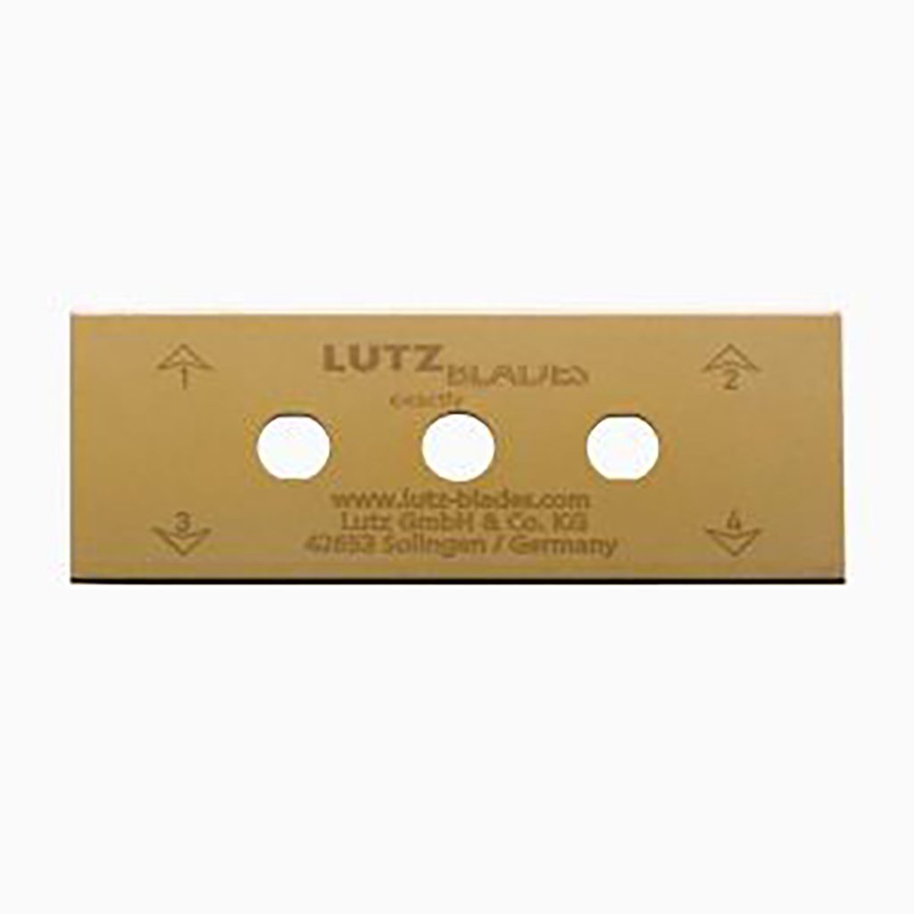 The Lutz Blades three-hole carbon edge blade